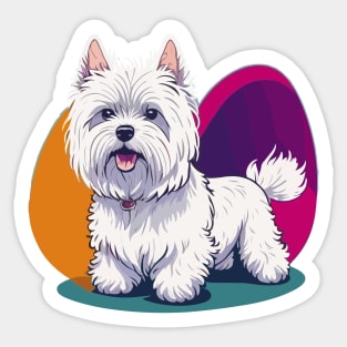 West Highland Terrier Portrait Sticker